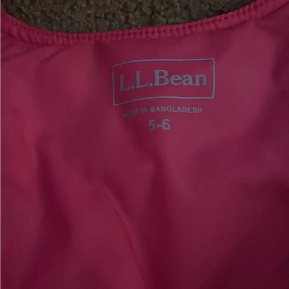 L.L. Bean Kids Raspberry Snowpants - Picture 2 of 3